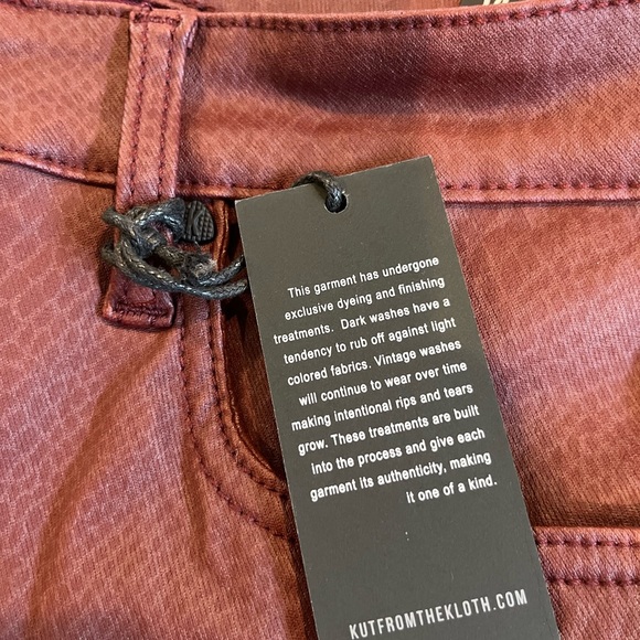 NWT Kut from the Kloth Connie High Rise Fab Ab Ankle Skinny Pant Snakeskin Print - Picture 13 of 15